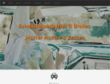 Tablet Screenshot of mastermuffler.com