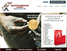 Tablet Screenshot of mastermuffler.net